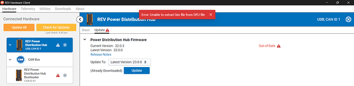 pdh error