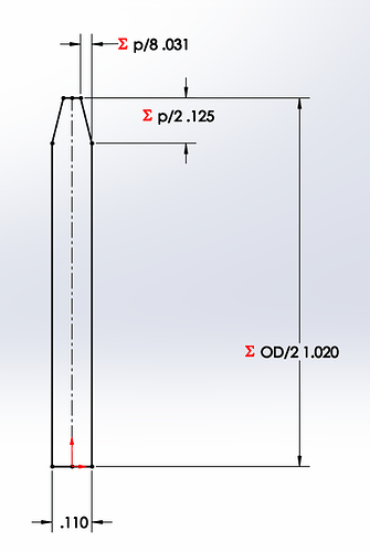 ANSI Revolve Dimensions