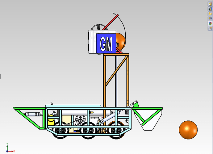 Robot Assembly Side View Ball Ramp Down And Ramp Down.png
