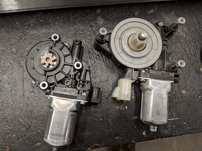 Bosch Power Window Motor. How do I couple power from them? Motors