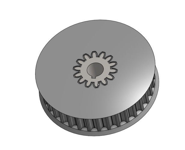 Gear Insert for Pulley
