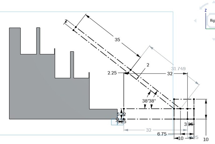 2 stage angled elevator