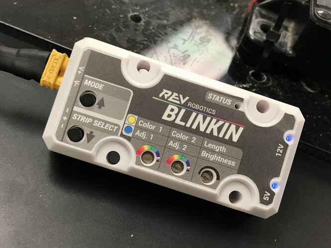 REV blinkin status and voltage light locked Electrical Chief Delphi