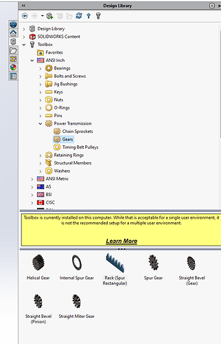 SolidWorks Toolbos add-in