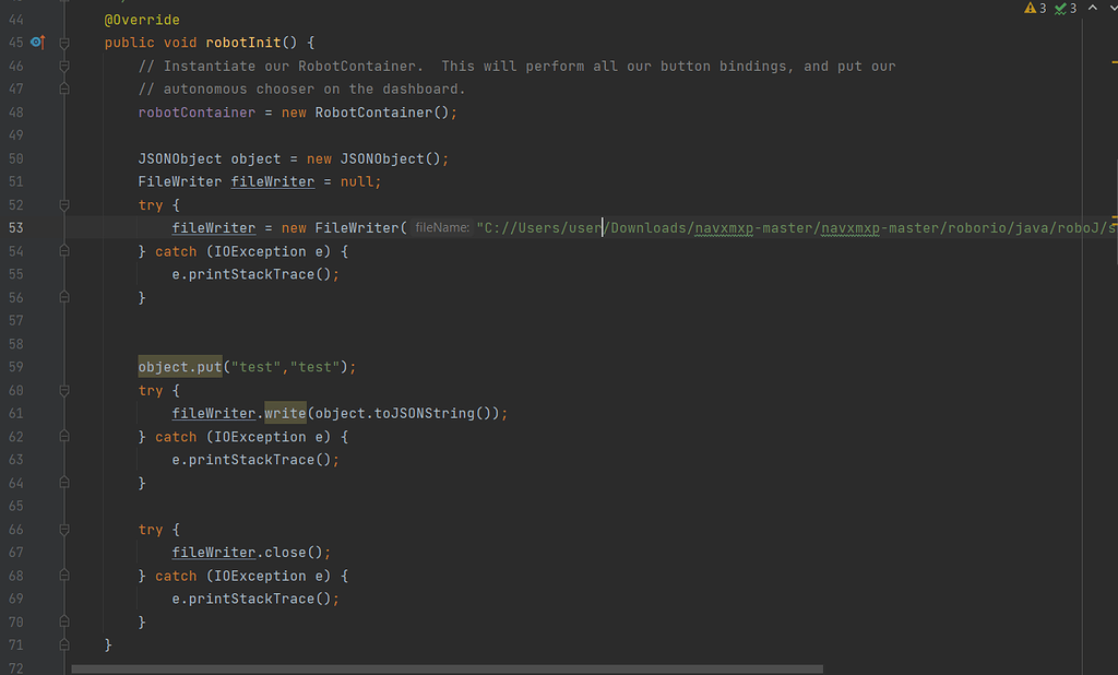 NPE when using Filewriter - Java - Chief Delphi