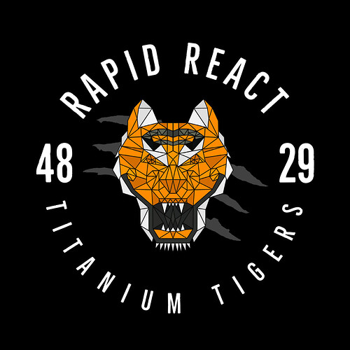 Rapid React T-shirt front logo