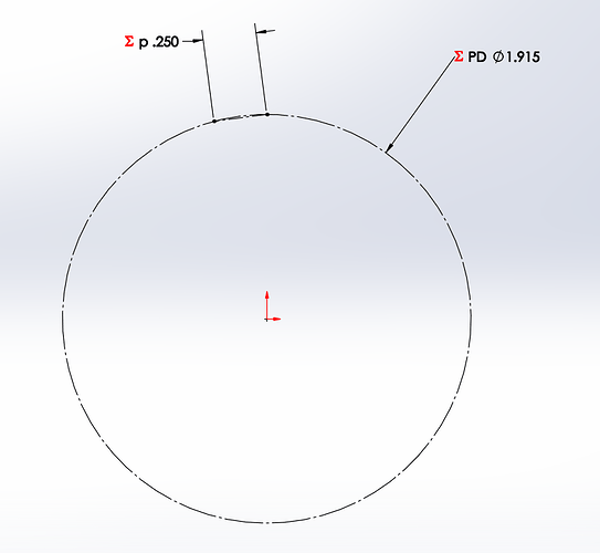 Standard Hob Circle and Chord