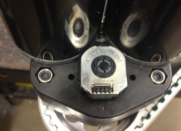 encoder on gear box.JPG