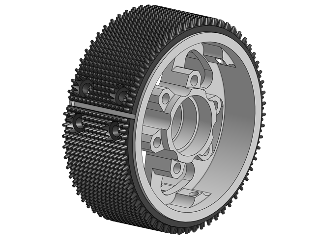 Billet Wheel, 4D X 1.5W, Bearing Bore