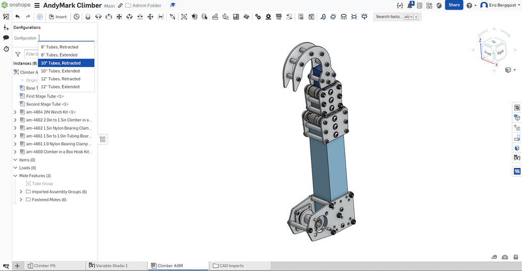 Configurable AndyMark ClimberinaBox in Onshape CAD Chief Delphi