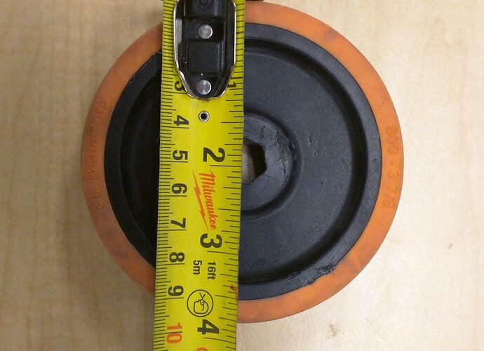 Part Request Orange 800 3 7 8 Hex Bore Banebots Wheel Kit