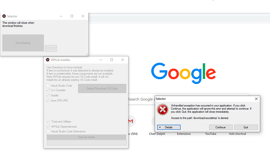 Unhandled Exception Programming Chief Delphi