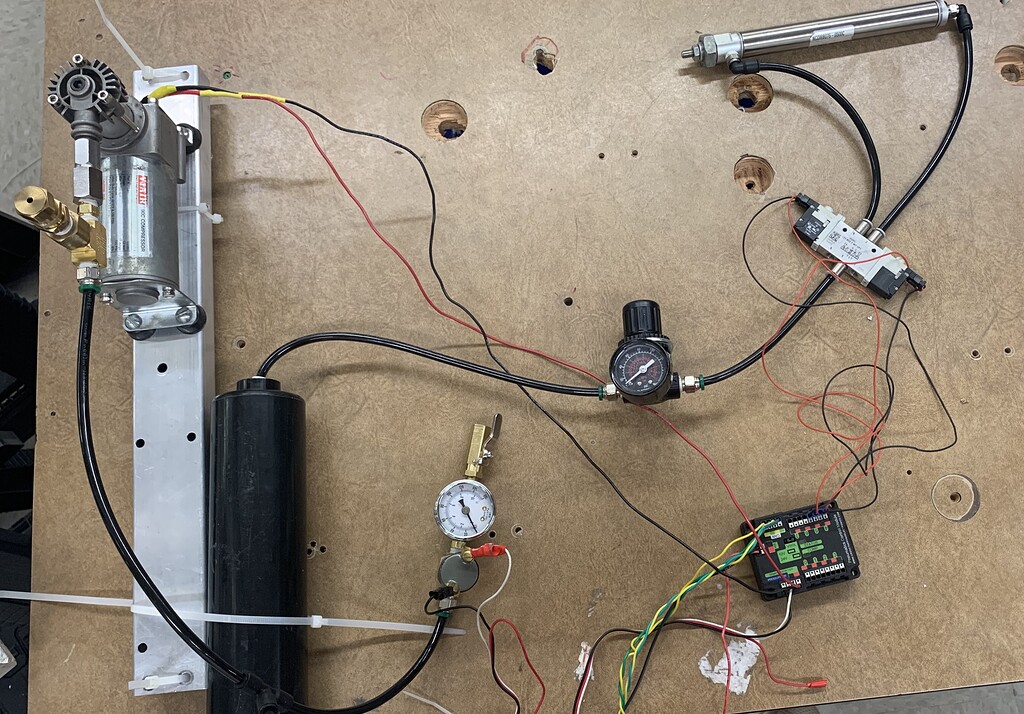 Compressor not kicking off; calibration difficulties Pneumatics