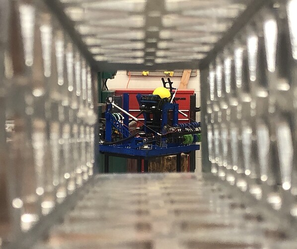 2020-02-06 226 Robot viewed through the climber structure
