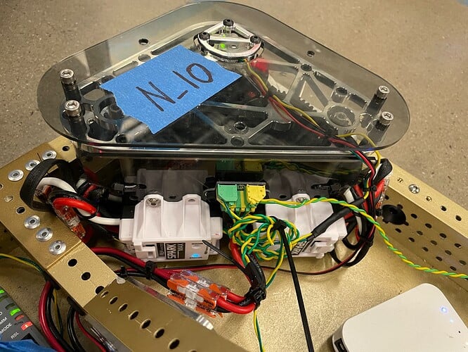 Electrical System Swerve Module Close-Up