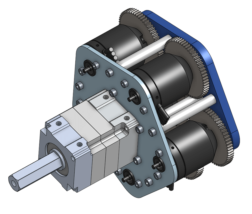 Dual NEO 550 gearbox 38 by Cyberphil Motors Chief