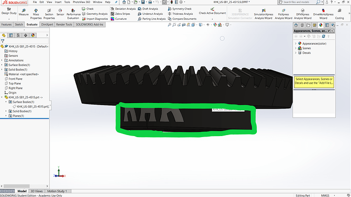 KHK Bevel Gear Labels