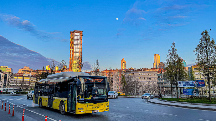 Moon Sunset Bus