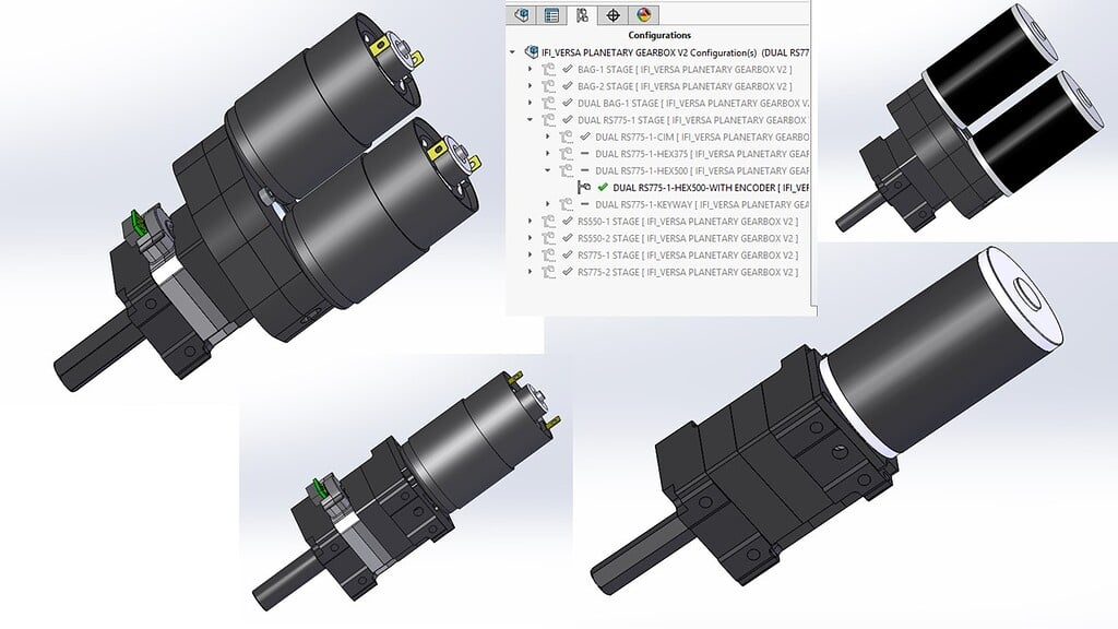 pic Gearbox Solidworks Configurable Assembly CDMedia