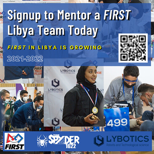 Signup to Mentor A FIRST Libya Team Today