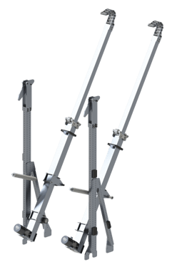 Climber extended pivoted