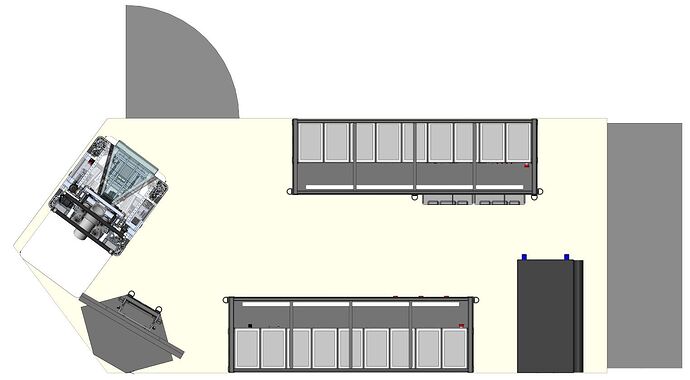 Trailer Loaded Top View