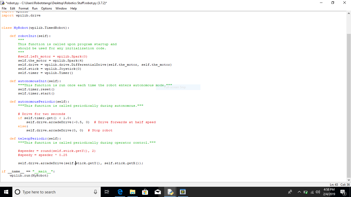 Robotpy Limiting Motor Speed With Joystick - Python - Chief Delphi