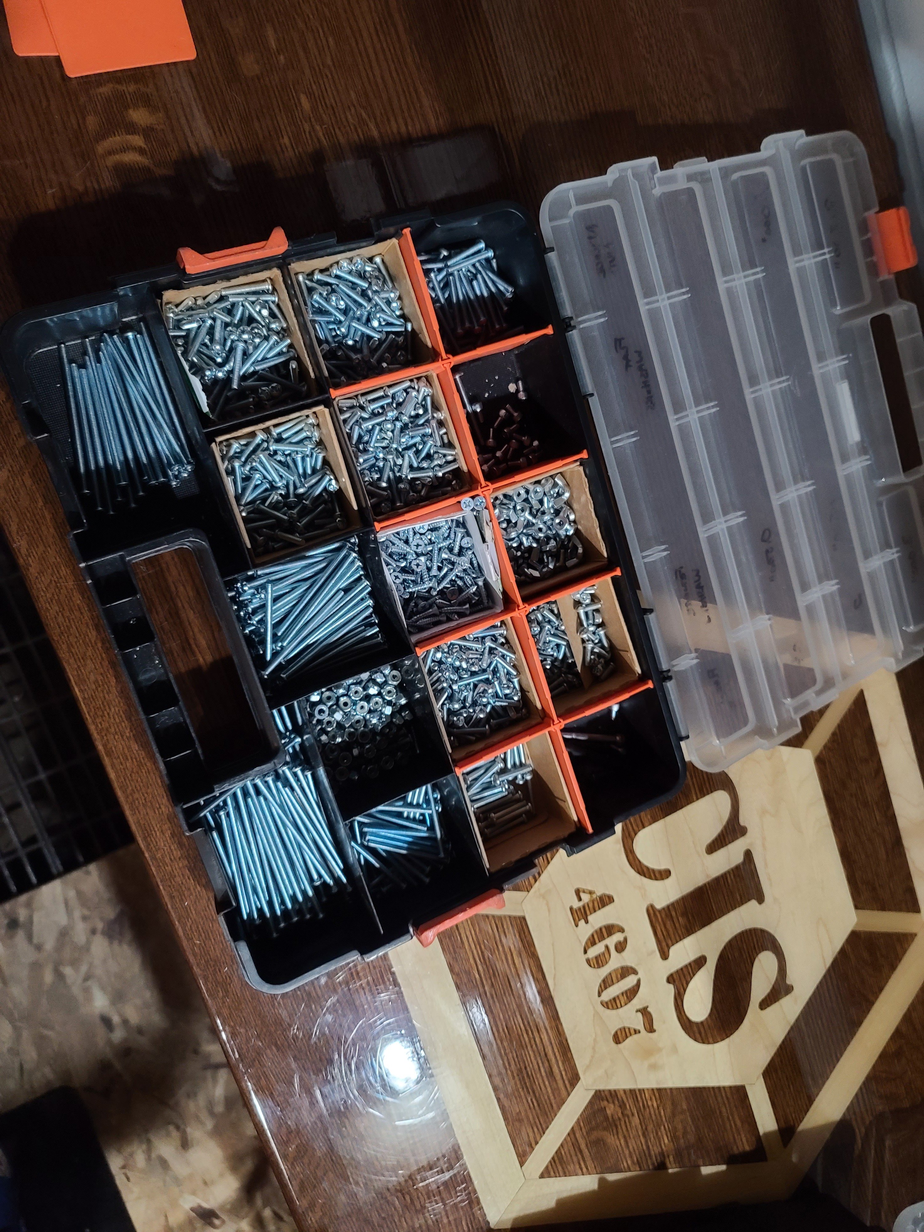 Husky 10-Compartment Interlocking Small Parts Organizer in Black 235587 -  The Home Depot