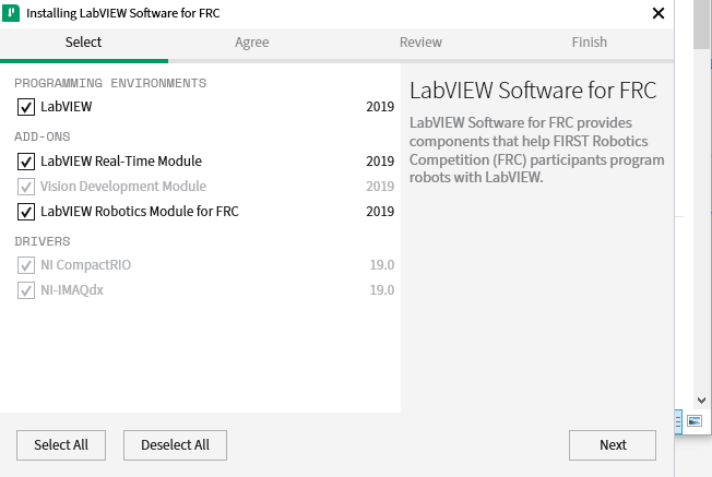 Frc 2019 hot sale labview