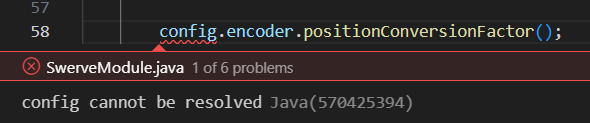 encoder config error