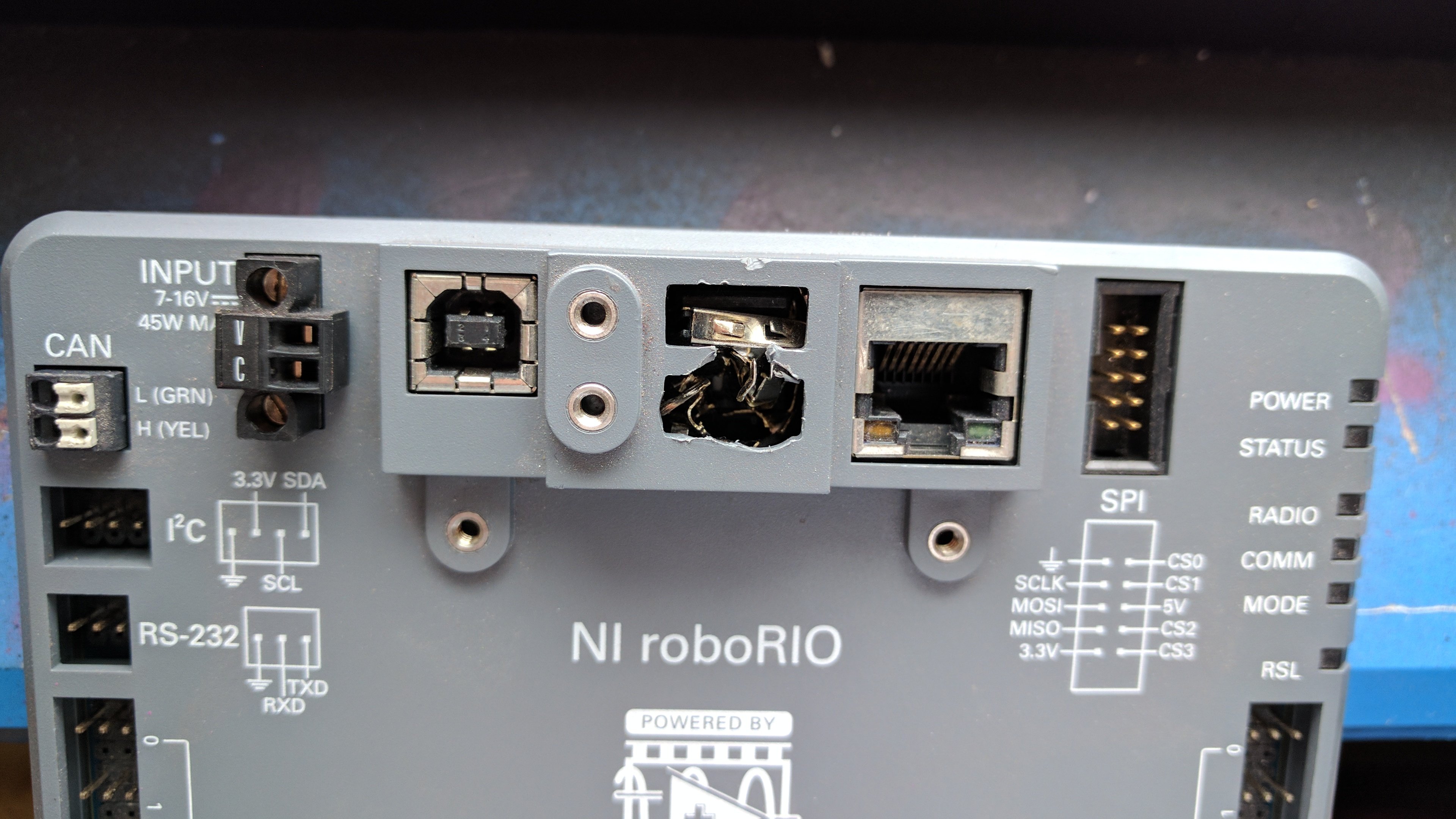 roboRIO accident... Electrical Chief Delphi