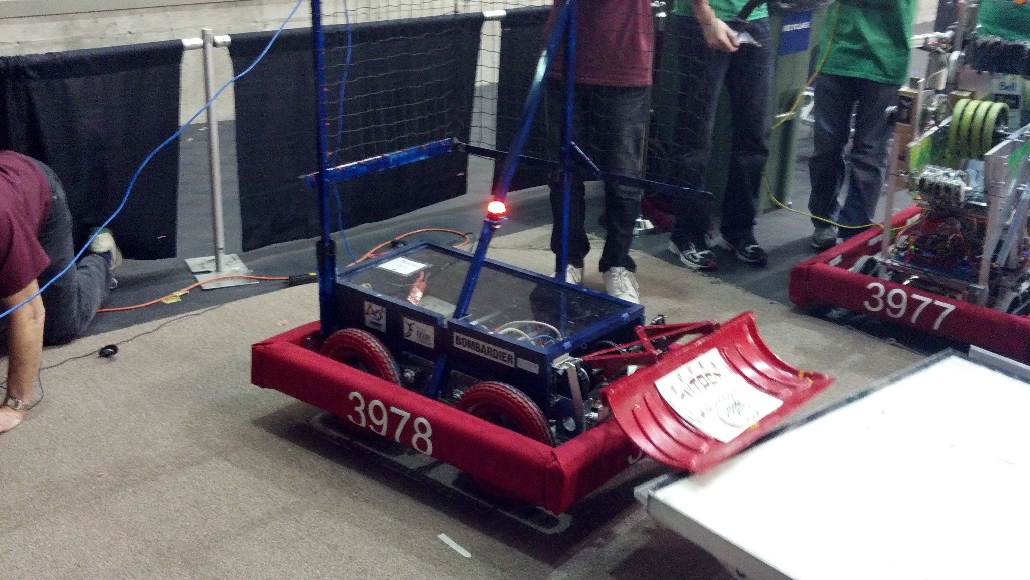 that blue bulldozer robot from the game