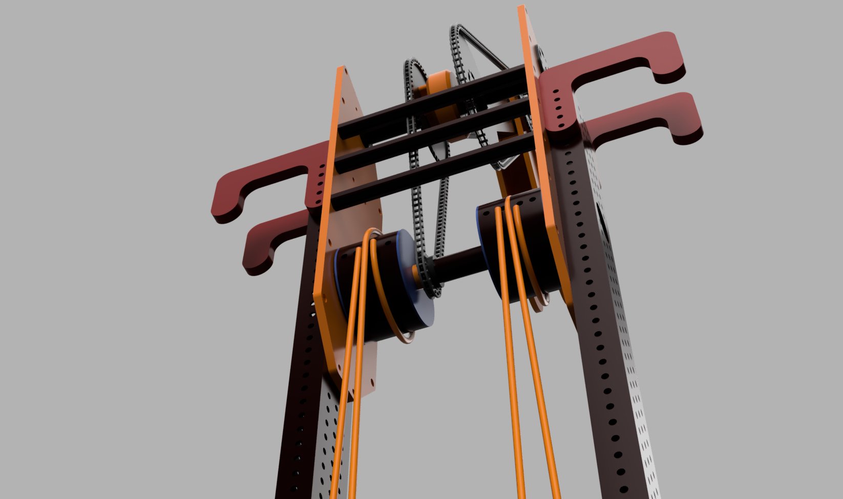 Robot clearance elevator design