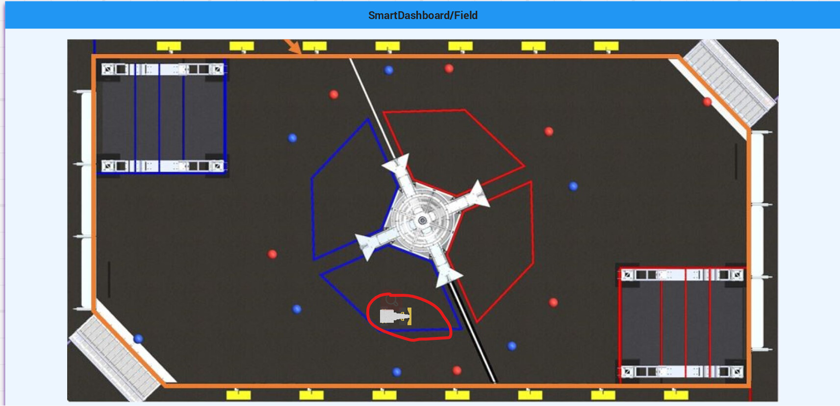 How to display robot's position on shuffleboard Programming Chief