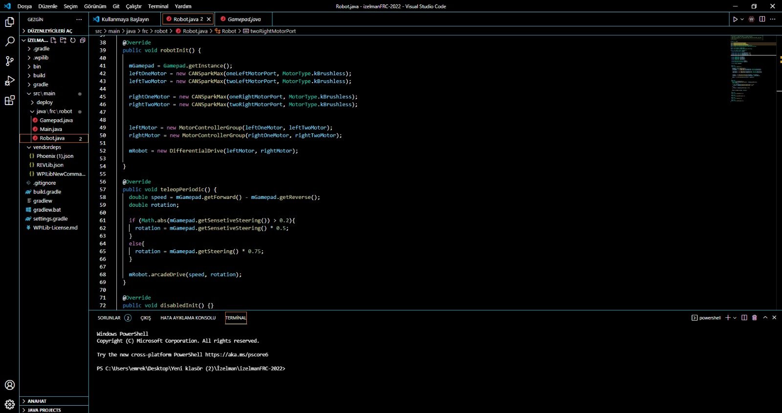 Hello i started FRC this year.Can you guys help me for the code