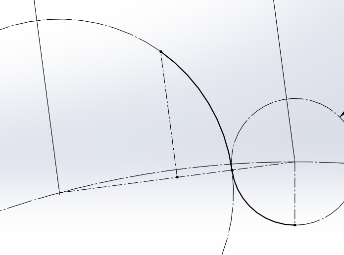 Complete Half Profile Drawn