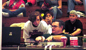 Kim Keller and Mike Wade at the control station.jpg