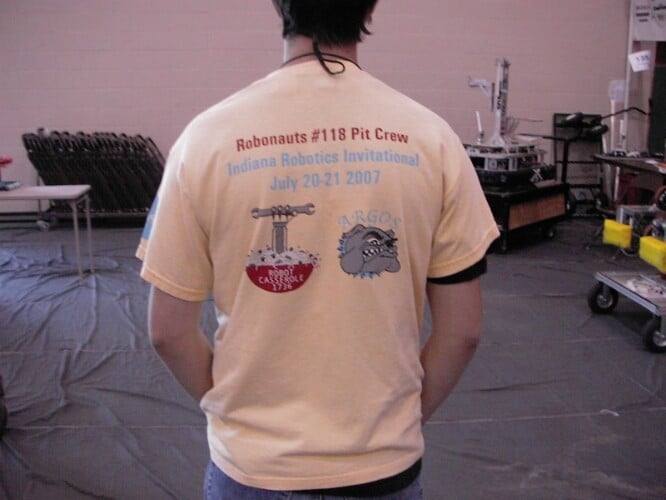 2007 IRI Argos Shirt Back